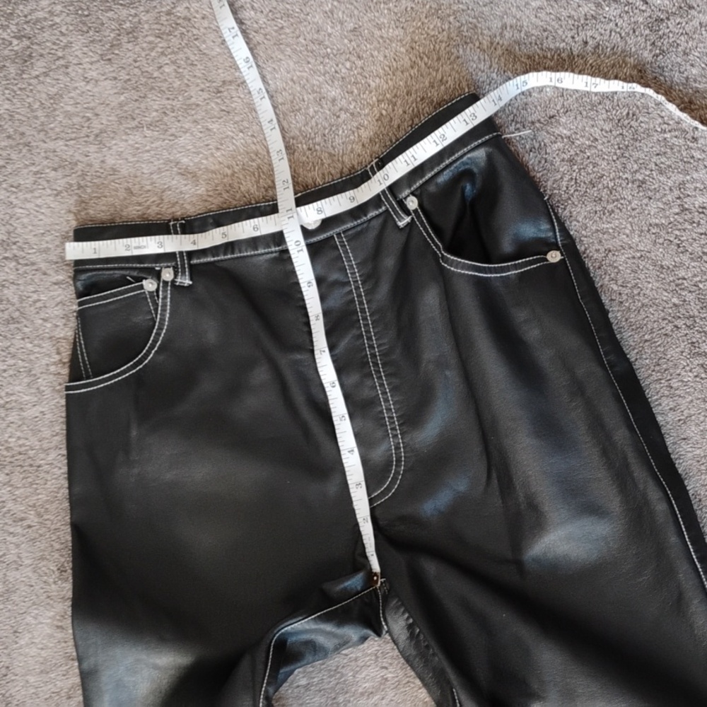 We The Free Faux Leather Topstitch Pants - Picture 4 of 7